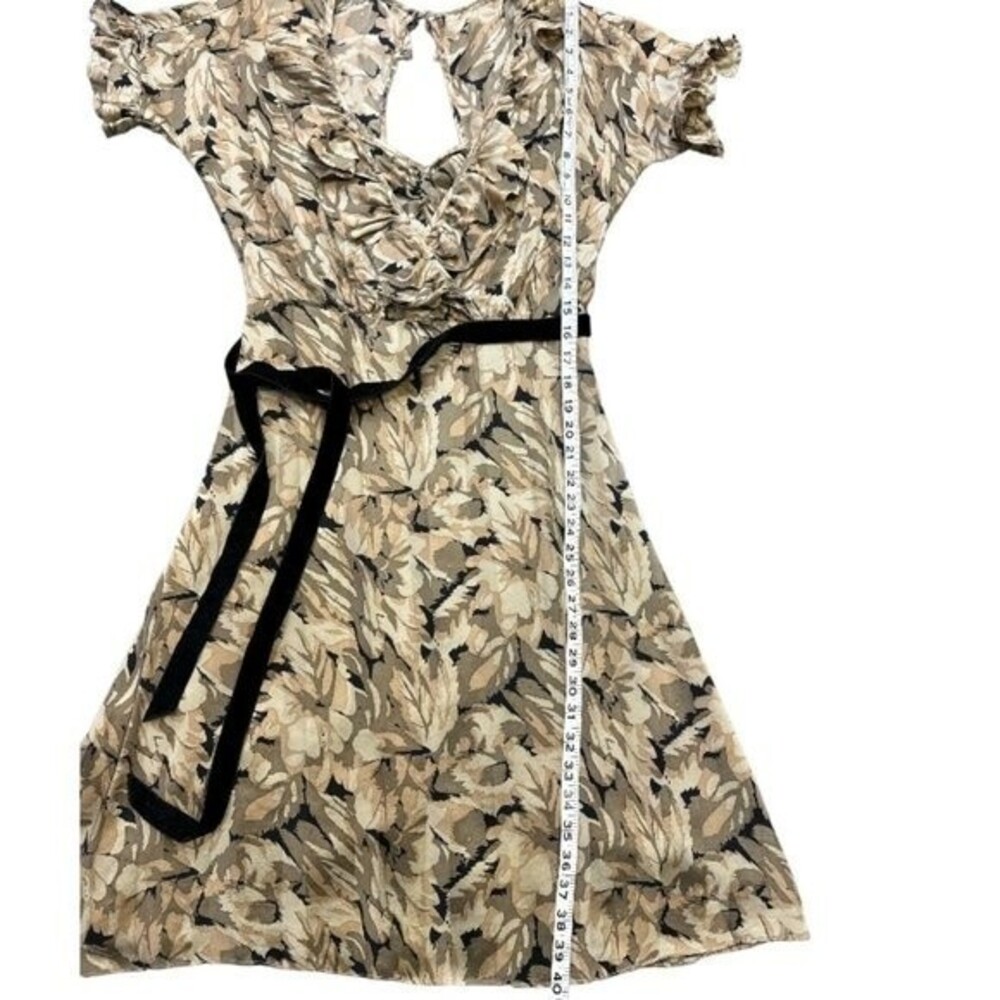 Betsey Johnson Vintage Silk Floral Dress Women's Romantic 1990s Y2K Boho Sz 4 - Picture 14 of 16
